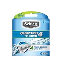Schick Quattro Titanium Blades, 8 Pack