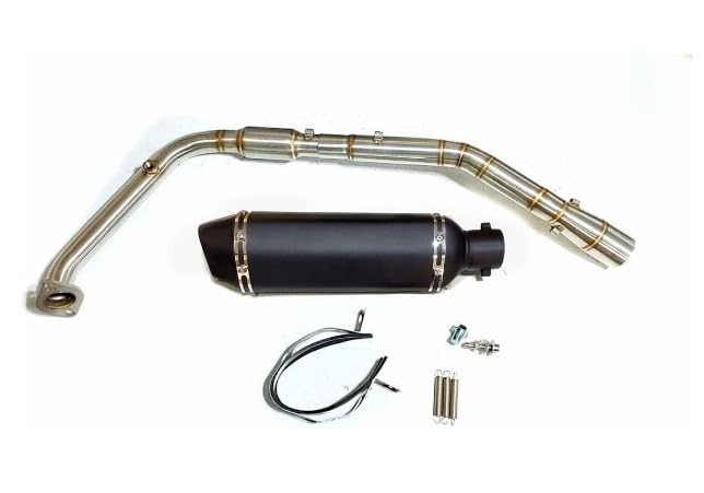 [YZF-R15 V3 フルエキ化 エキパイ]　[ショートマットブラックマフラー　全長37㎝　バッフル付] Amazon | [YZF-R15 V3 フルエキ化 エキパイ] [ショートマットブラック