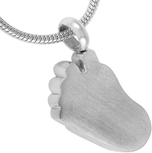 FRDXDAF Urna Ceneri Keepsake Urna Urna Piede in Acciaio Inox Urna di Cremazione Souvenir Urna Commemorativa Ciondolo Souvenir