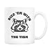 5Aup Rizz 'Em with The Tism Funny Raccoon Mug – Meme Gag Ideal for Men, Women, Boyfriend, Girlfriend, and Best Friends – Autism Awareness, Birthday Gifts – 11oz Ceramic Coffee Mug