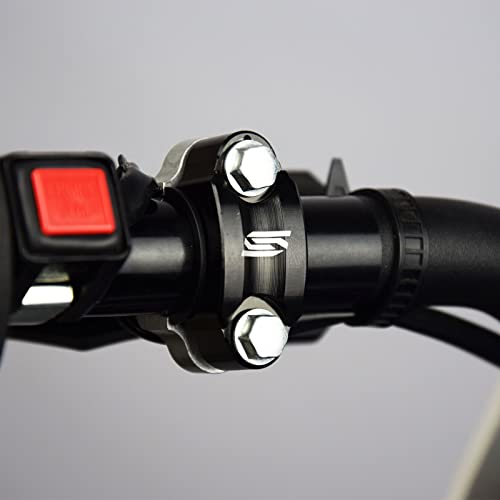 SCAR Demi cocotte Universel Compatible avec HUSQVARNA YAMAHA KAWASAKI KTM SUZUKI SX SXF EXC EXCF TC TE FE FC YZ YZF RMZ KX KXF CR CRF - Noir