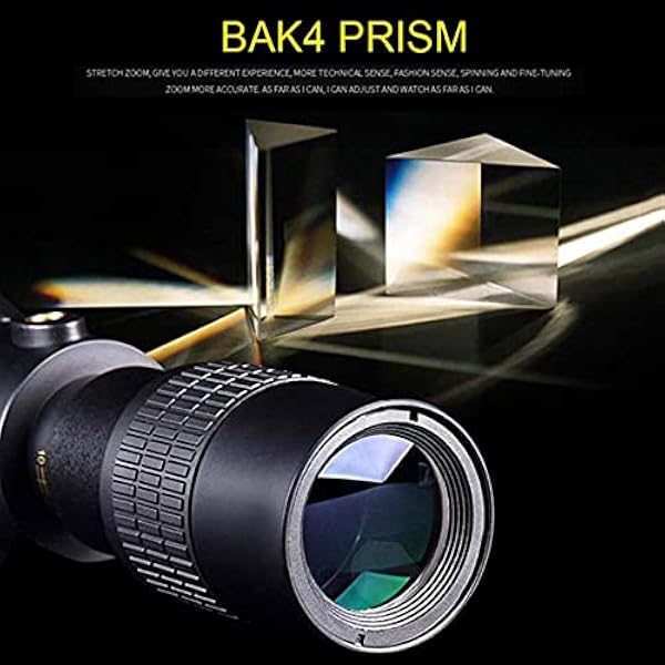Мощный 4K 10-300x40 мм HD Zoom монокулярный телескоп с призмой ночного видения Водонепроницаемый монокулярный телескоп высокого разрешения с держателем для смартфона и штативом для походов с