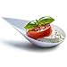 DLux 100 4-in Tear Drop Mini Appetizer Plates, White Plastic Spoons - Desserts and Appetizers Dishes Serving Plate - Disposable Asian Spoon Set, Small Catering Dessert Tasting Cups - with Recipe Ebook