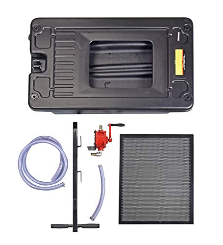 Aain A047 17 Gallon Oil Drain Pan Caddy, Low Profile Portable Waste Oil Change Pan For Truck, Car, With 8 Feet Evacuation Hose #TOP2