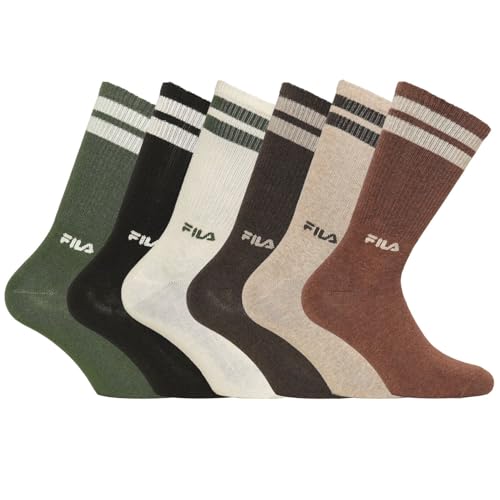 Chaussettes hautes homme FILA lot de 6 avec maintien de la cheville et semelle bouclette
