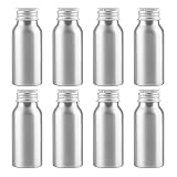 PORTÁTIL TALLA--- Tamaño de la botella Ø 34 mm x 86 mm de altura. Las botellas de bomba de aluminio se pueden poner en una bolsa de maquillaje o en el equipaje de mano para usar en casa o mientras viaja.