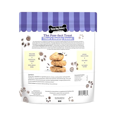 Threedogbakeryswirlypawsdogtreatcookieswithcarobchipvanillasoftbakedpuppytrainingtreatsdogbiscuitsdogbakerytreats Urban Country Home Decor Three dog bakery swirly paws dog treat cookies with carob chip vanilla soft baked puppy training treats dog biscuits dog bakery treats urban country home decor