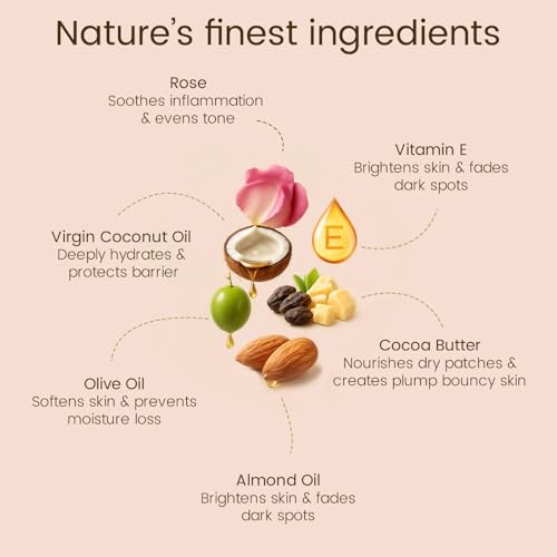 Image of Naija Organics Rose Natural Bath Soap | Anti Aging, Chemical-Free, Skin Brightening Handmade Soap| Body Soap Bar | For Men & Women, All Skin Types - 100g