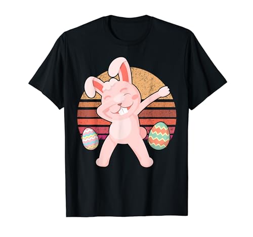 Rabbit Dabbing Too Hip To Hop Bunny Funny Easter Day Camiseta