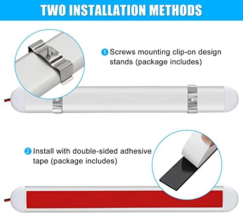 12V Interior LED Light Bar, 120 LED Universal Strip Light with ON/OFF Switch, White Lamp for Van Car Auto Camper Bus Caravan Boat Motorhome MPV RV Kitchen Bathroom Cabinet (4 Pack) [Energy Class A++]