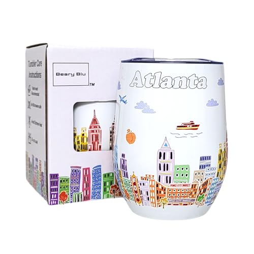 Beary Blu City Themed Artwork 12 Oz Tumbler Series -