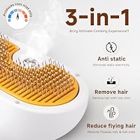 Pet Steam Brush for Dog & Cat Includes Waterless 2*Shampoo — image 2