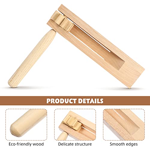 Gadpiparty 2 Pieces Wooden Spinning Ratchet Noise Maker Grogger Noise Ratchet Wooden Spinning Ratchettraditional Toy For Party Favor Sporting Events Parties And Celebrations #TOP3