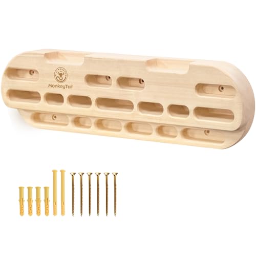MonkeyTail Climbing Board, Hangboard für Fingertraining, Grip Hangboard,...