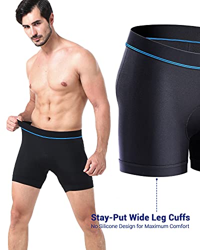 Sportneer Roupa íntima de ciclismo acolchoada masculina acolchoada 3D para bicicleta shorts sem faix
