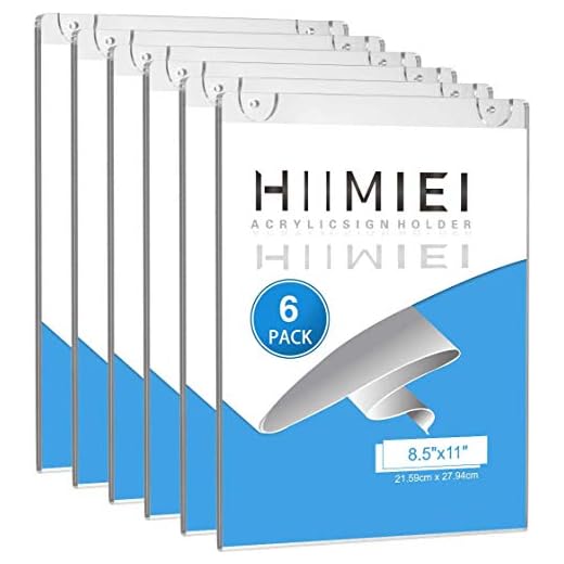 12 Pack Acrylic Wall Sign Holders