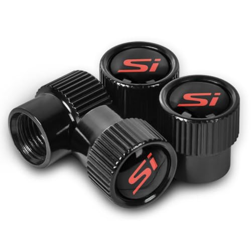 Car Tire Valve Stem Caps for Honda Civic SI, 4 Pack