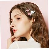 HoveeLuty 5Pcs Faux Leather Sheets, 7.9x13.0 Inch Faux Leather Sheets for Crafts with Cute Printing, Multiple Styles & Colorful for DIY, Earrings Making, Sewing, Clips Decoration Fabric - Image 2