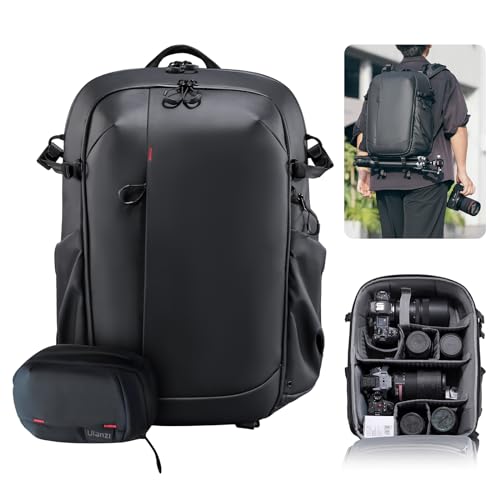 UURig ULANZI BP09 Traker Camera Backpack • 22L • Versatile Camera Travel Bag • Quick Access • Well Organized Professional Photography Storage • Shoulder Backpack • for Sony/Nikon DSLR Cameras