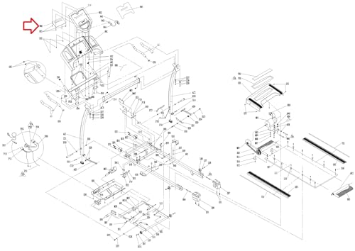 Image of Upper Display Control Board 071515 Works with HZ Fitness TM301 Treadmill