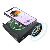 Easy Touch Speaker 2024 Version - Wireless Portable Speaker, No Bluetooth Connection Needed, Induction Speaker and Wireless Phone Charger, Great for Parties, Make Phone Calls Louder