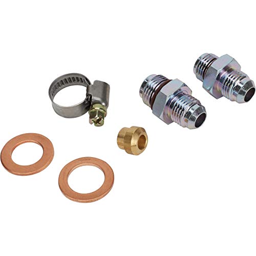 Speedway Motors 1982-88 T-Bird Steering Rack To Gm Pump Power Steering Hose Kit With Adapters, 5/8'-18 Inverted Flare Pump End, Suitable For Aftermarket Racks #TOP1