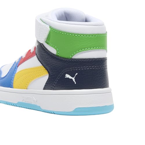 Image of PUMA Kids' Rebound Layup Mid Hook and Loop Sneakers