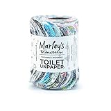 Marley's Monsters Toilet UNpaper - 24 count roll, Reusable Toilet Paper - Absorbent Bidet Cloth Wipes (Surprise Print)