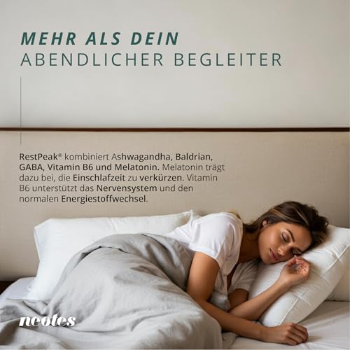 Melatonin-Tabletten mit Ashwagandha – 90 Kapseln zur Schlafunterstützung