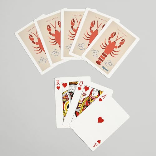 Baraja de Póker York Beach Maine con 52 cartas miniatura 7
