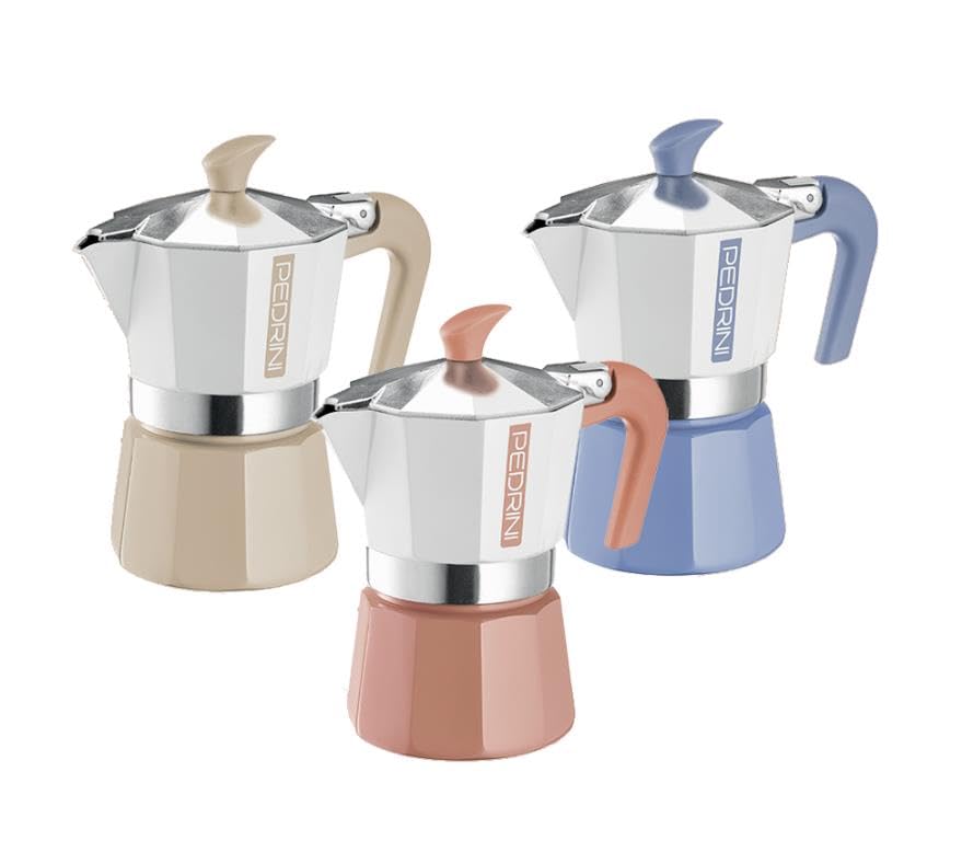 Pedrini Cafetera My Moka Color 2 tazas 3 colores