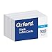 Oxford Blank Index Cards, 3" x 5", White, 300 pack (10013)