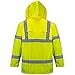 Portwest Waterproof Rain Jacket, Lightweight, Yellow, Large