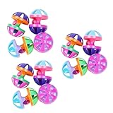 VANZACK 12pcs Colorful Cat Ball Toys Bells Engaging Pet Ball Toys for Kittens Stimulate Playtime Mental Activity Random Colors for Fun Interaction