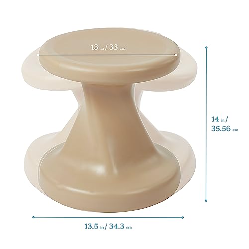 Image of ECR4Kids Twist Wobble Stool, 14in Seat Height, Active Seating, Sand