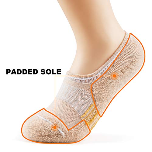Image of Gonii Womens No Show Socks Athletic Ankle Socks Cushioned Running Low Cut