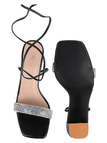 Image of TRYME Alluring and Voguish Block Heel Light Weight Comfortable & Trendy Party Heels for Girls & Women