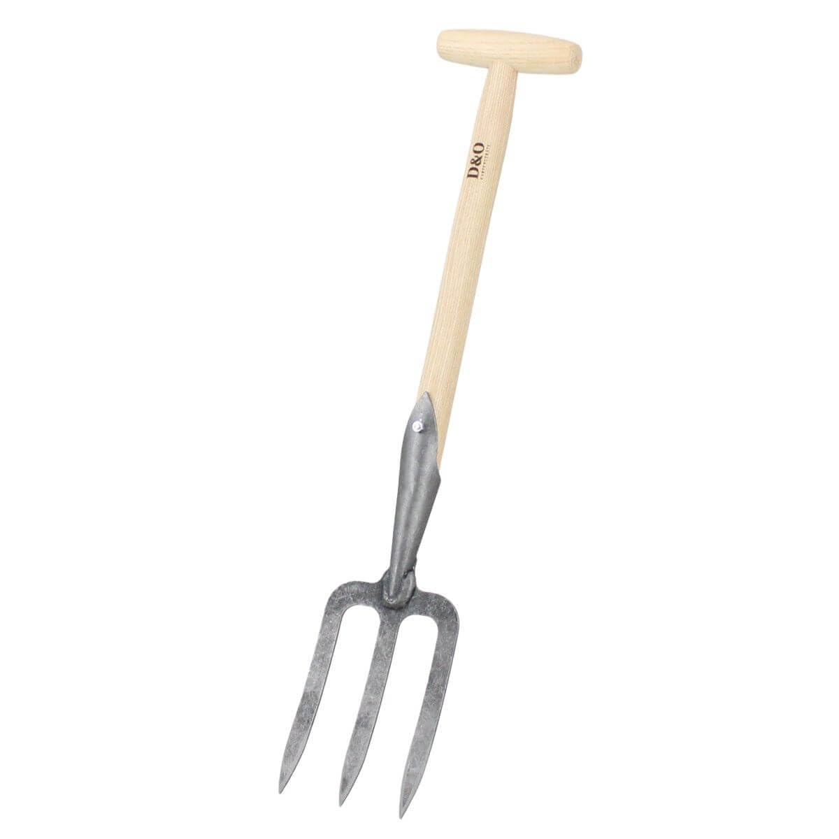D&O - Grabegabel, Handgabel aus Borstahl mit 40 cm Eschenholz T-Stiel