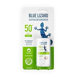 BLUE LIZARD Mineral Sunscreen Stick with Zinc Oxide SPF 50+ Water Resistant UVA/UVB Protection Easy to Apply Fragrance…
