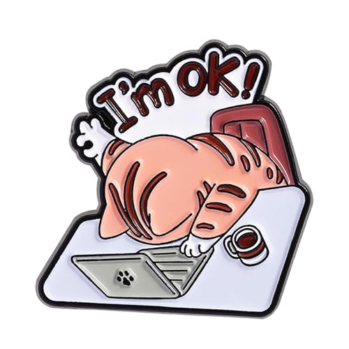 Image of Cute Enamel Pins Cartoon Lapel Pin Brooch Badge for Backpack Jackets Funny Tiger Pins for Gift Anime Enamel Pin for Clothing Hat Decoration