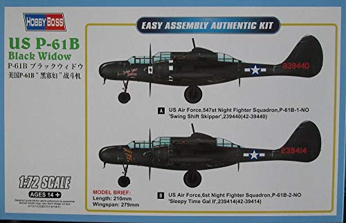 Avião P-61 B - Black Widow 87262 - HOBBYBOSS