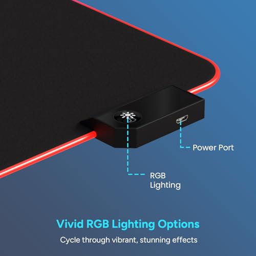 Portronics Comfipad Glow - Best new RGB mousepad India - Image 3 of 5