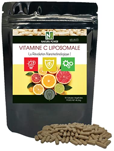 Vitamine C Liposomale / NAKURU Power / Fabriqué en France / "La Révolution Nanotechnologique !" (90 Gélules Végétales de 514mg / Poids Net: 46,26g) Cover