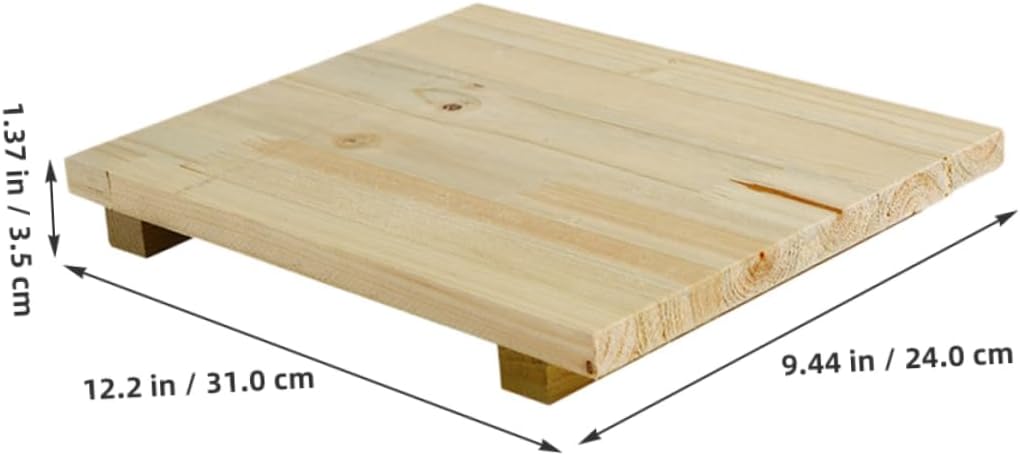 STOBOK Cutting Board Pottery Mud Board Clay Making Mat Clay Sculpting Stand Wood Boards Crafts Baking Dough Pastry Mat Woodworking Tool Mat Board Wood Planks Red Bow Tie Base Panel Wooden, 24*30cm