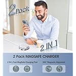 2 Pack Magnetic Wireless Charger for iPhone 16 Pro Max/16 Pro/16 Plus/16/15/15 Pro/15 Plus/15 Pro Max 15W Fast Mag Safe Charger Pad for iPhone 16/15/14/13/12 Series and AirPods 3/2/Pro 2/Pro - Image 5