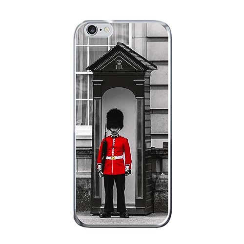 König Design Handyhülle Kompatibel mit Apple iPhone 6 / iPhone 6s Hülle TPU Eckenschutz Stoßfest Dünn Kratzfest Schutzhülle - England Bobby