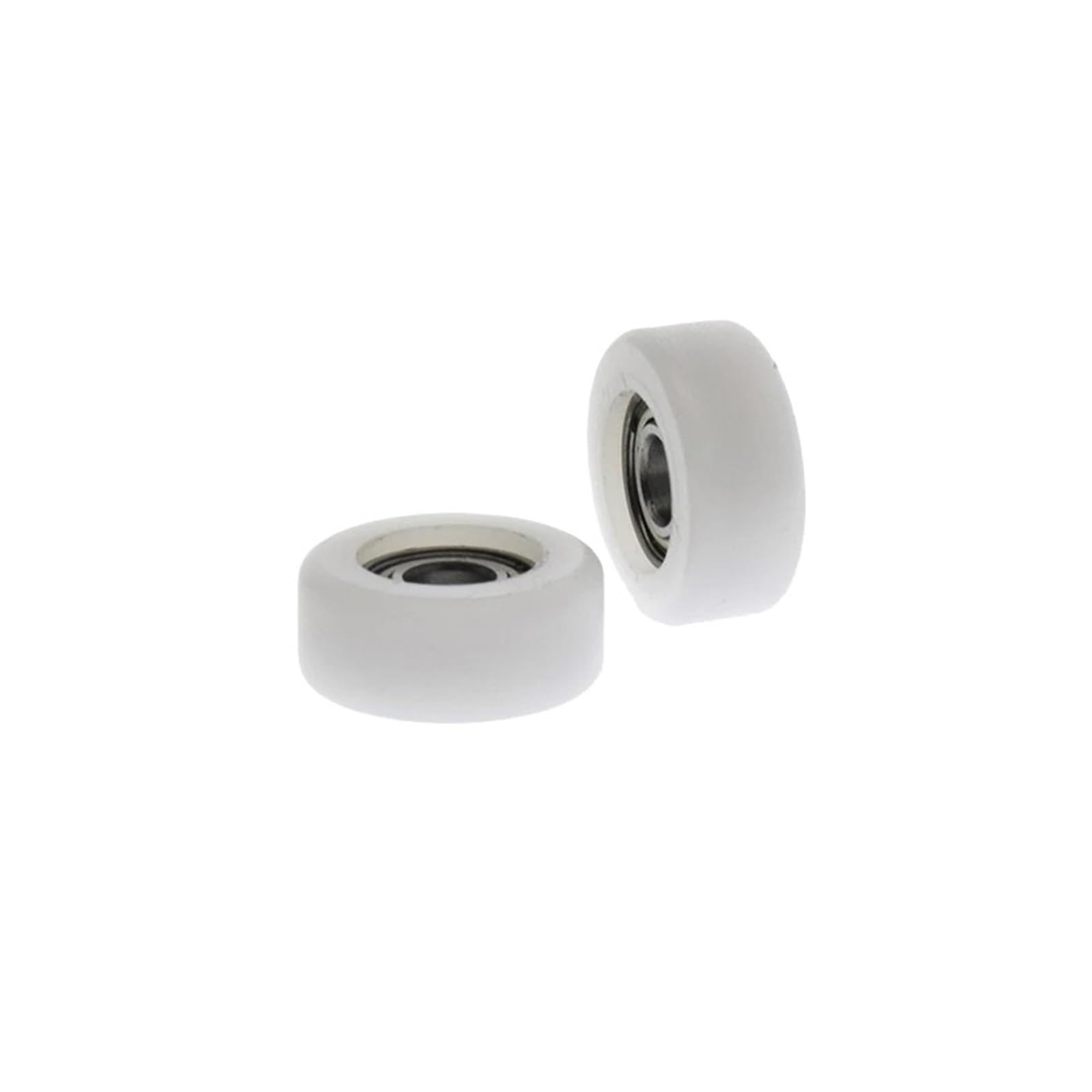 Poulie à roulement à billes F0414-6 en plastique blanc plat 4x14x6mm pour guidage