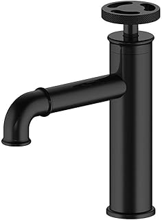 JMYXZHTMélangeur De Salle De Bain, Mélangeur D'eau Chaude Et Froide, Mélangeur Noir Mat, Laiton, Mélangeur De Lavabo, Mélangeur De Cuisine, Mélangeur Industriel.