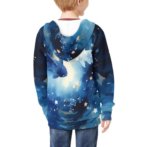 Boys Girls Zip Up Hoodies Sweatshirts Printed Cool Casual Hooded Sweatshirt Jacket with Pockets4
