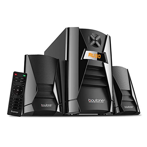 Image of Boytone BT-222F, Wireless Bluetooth 2.1 Multimedia 40 watts, Powerful Bass System with FM Radio, Remote Control, Aux Port, USB, SD Slot, for Phones, Tablets, Music and Home Theater Movies